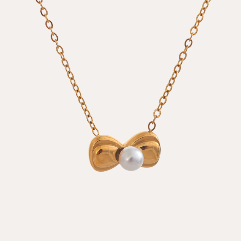 Pearl Bowknot Halskette